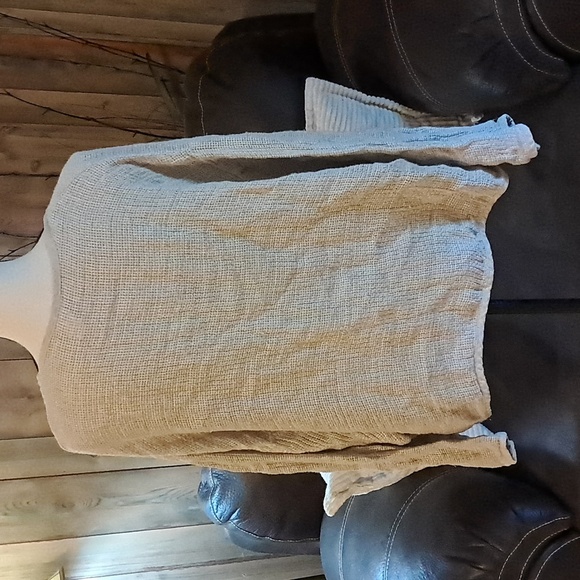 CTC Linens Women’s 100% Linen Open Front Cardigan Jacket Shacket Size XL - Picture 4 of 4